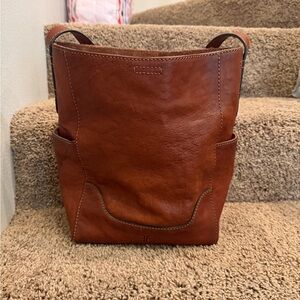 Frye Brown Leather Tote Bag